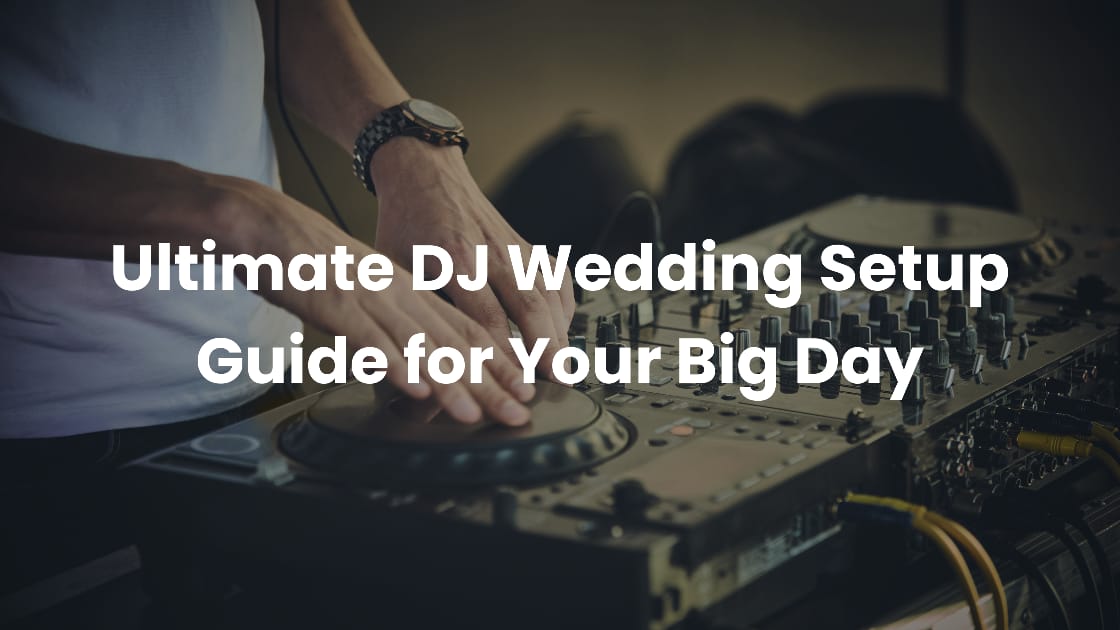 DJ wedding setup